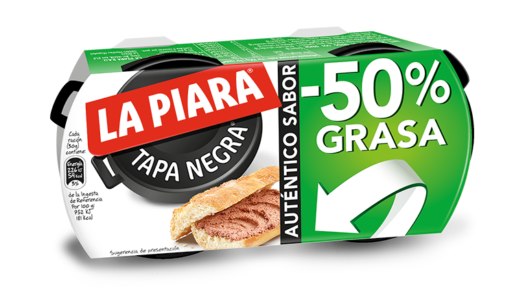 Tapa Negra -50% GRASA