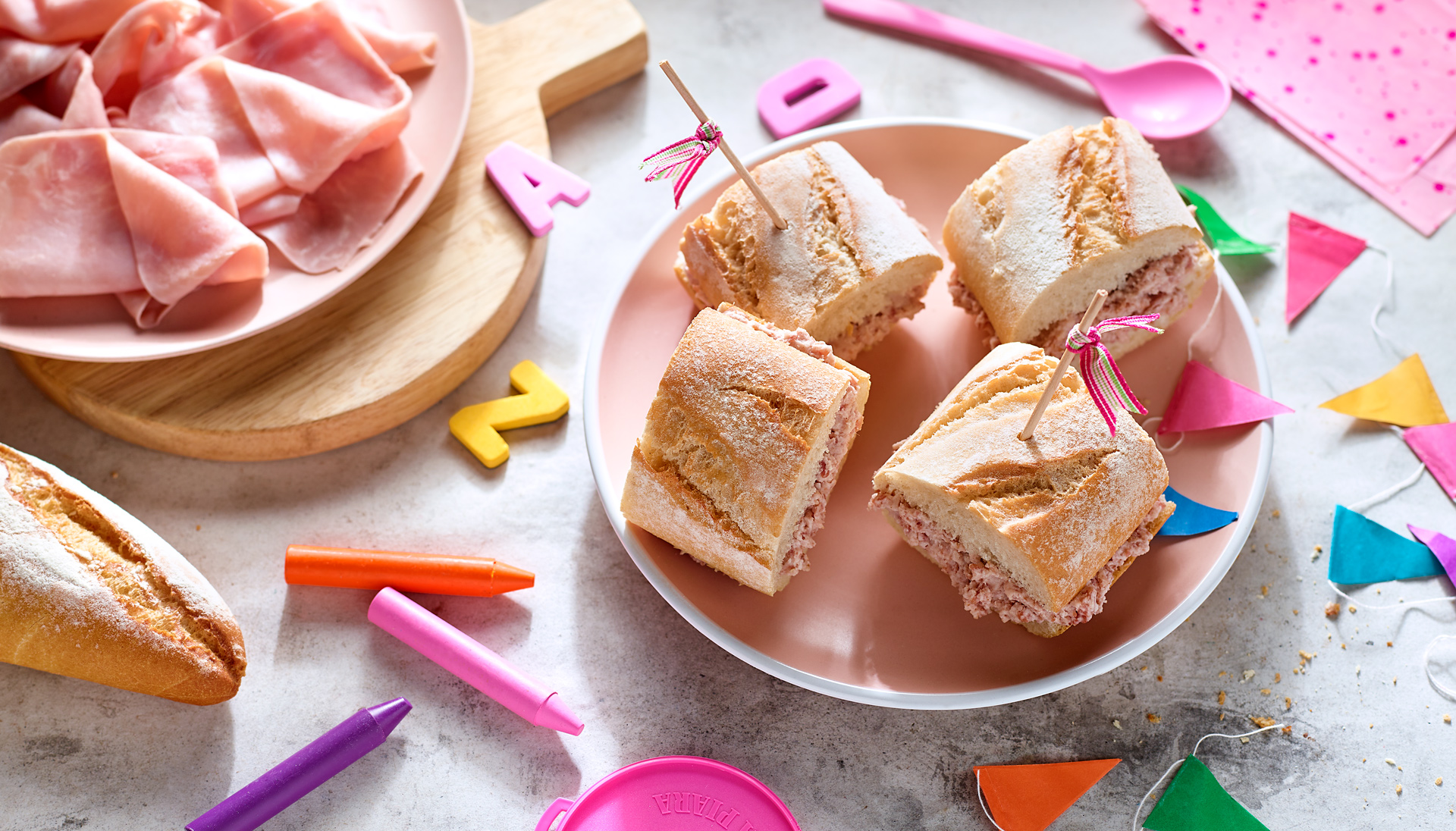Creamy spread with York ham