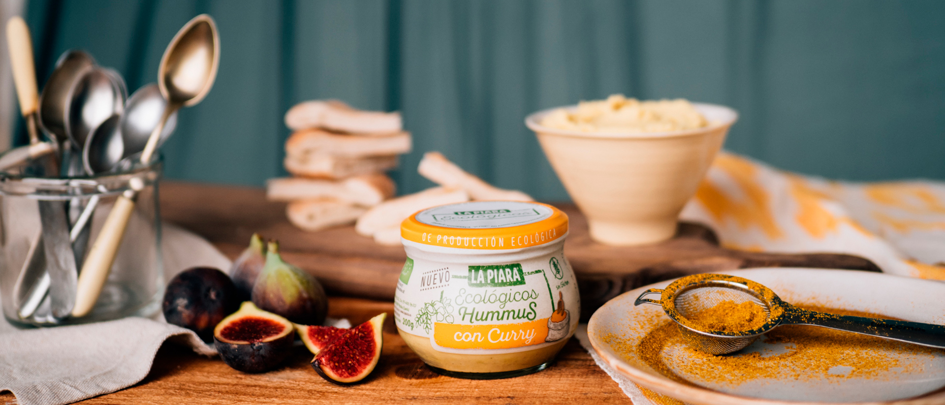 Hummus Ecológico con CURRY