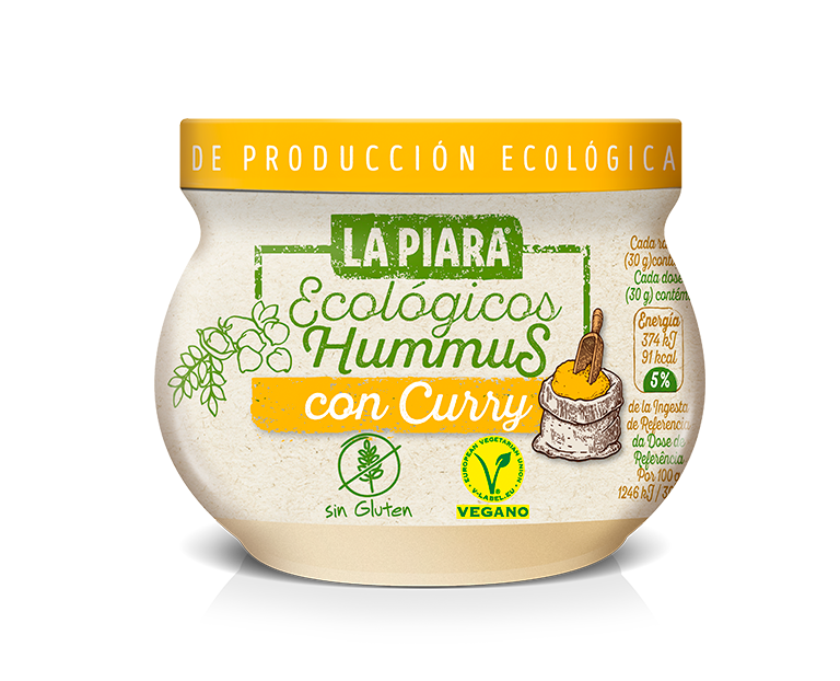 Hummus Ecológico con CURRY