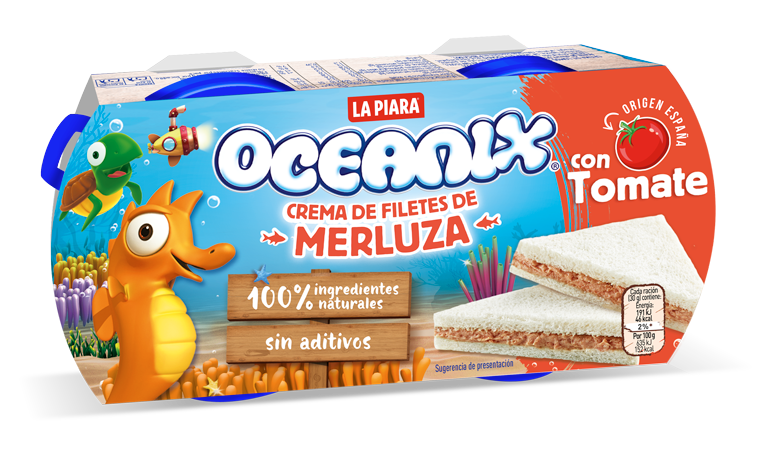 Crema de filetes de MERLUZA CON TOMATE